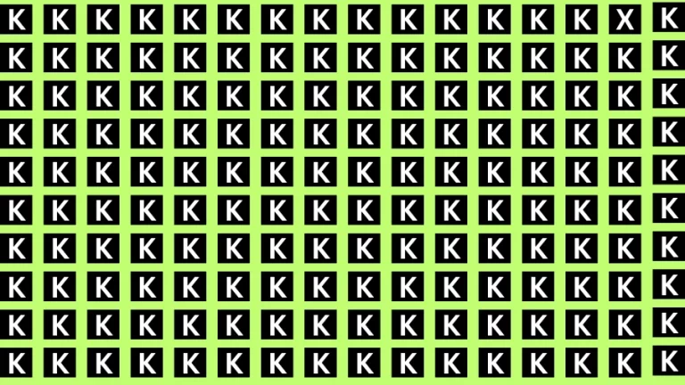 Test Visual Acuity: If you have Eagle Eyes Find the Letter X among K in 12 Secs