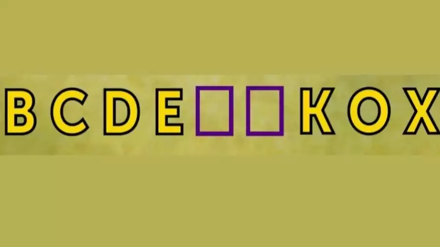 Brain Teaser IQ Test: Can You Find The Missing Letter In This Sequence? Picture Puzzle