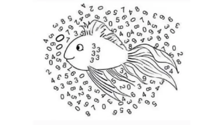 Brain Teaser for Geniuses: If You Have Sharp Eyes Find the Hidden Number 1 In The Fish Image within 9 Seconds