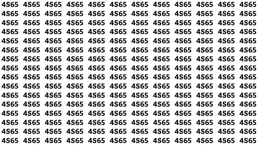 Mind-bending Optical Illusion Challenge You to Find the Number 4565 in 10 Secs