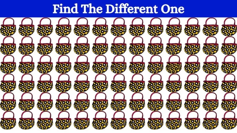 Observation Find it Out: How fast can you Spot the Odd One Out in this Visual Puzzle?