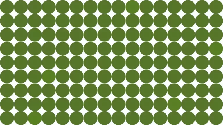 Only Eagle Eyes can spot the Different Coloured Circles in 10 Seconds