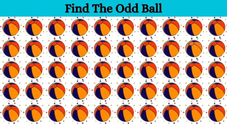 Optical Illusion Brain Challenge: Can you find the Odd Ball in 12 Seconds?