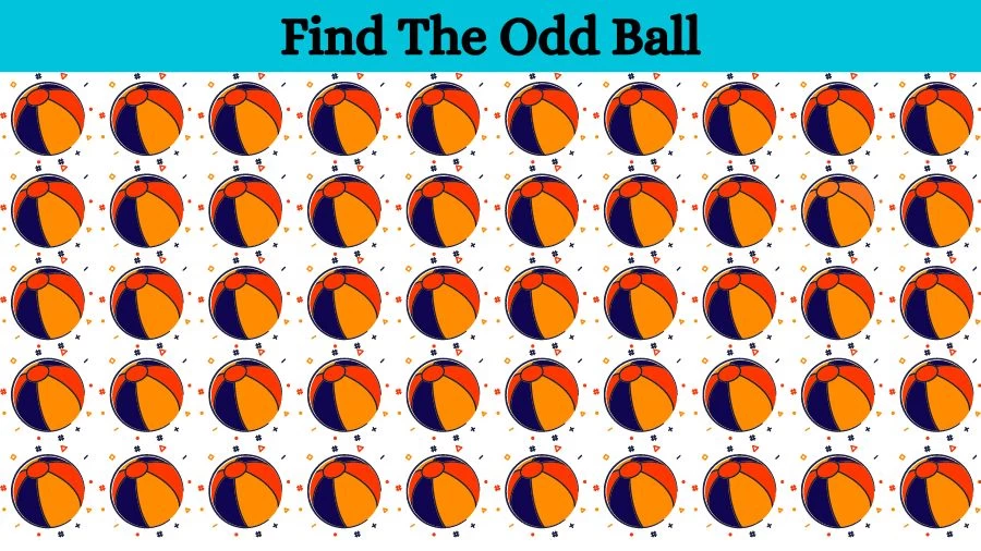 Optical Illusion Brain Challenge: Can you find the Odd Ball in 12 Seconds?