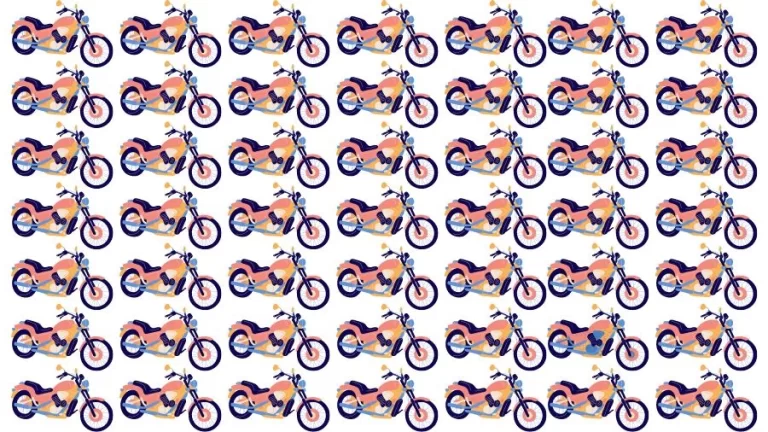 Optical Illusion Brain Challenge: Can you find the Odd Bike in 12 Seconds?