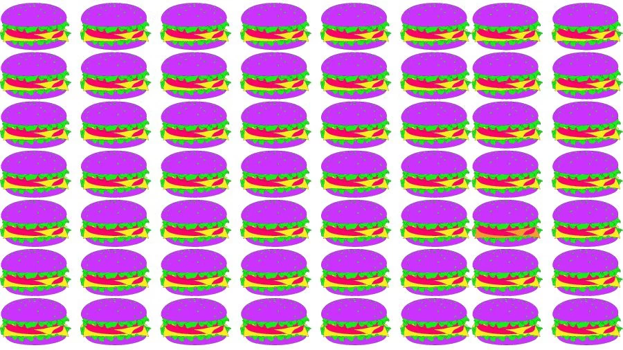 Optical Illusion Brain Challenge: Can you find the Odd Burger in 12 Seconds?