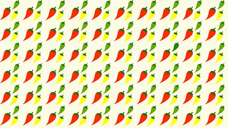 Optical Illusion Brain Challenge: Can you find the Odd Chilli in 12 Seconds?