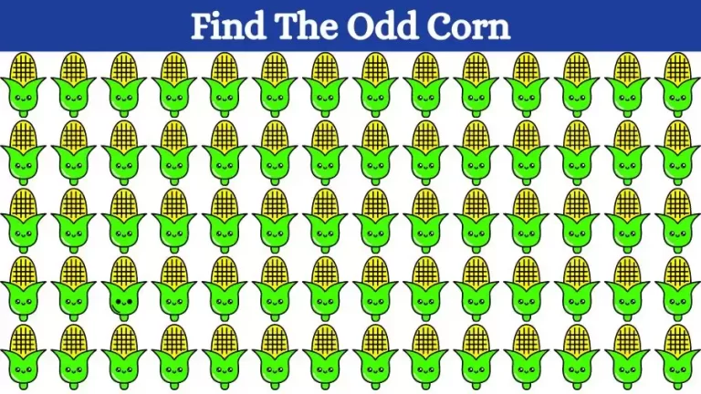 Optical Illusion Brain Challenge: Can you find the Odd Corn in 12 Seconds?