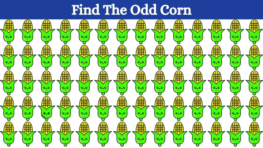 Optical Illusion Brain Challenge: Can you find the Odd Corn in 12 Seconds?