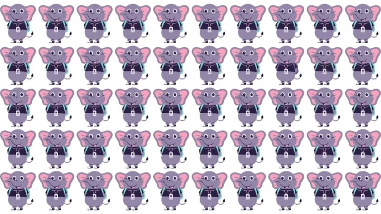 Optical Illusion Brain Challenge: Can you find the Odd Elephant in 12 Seconds?