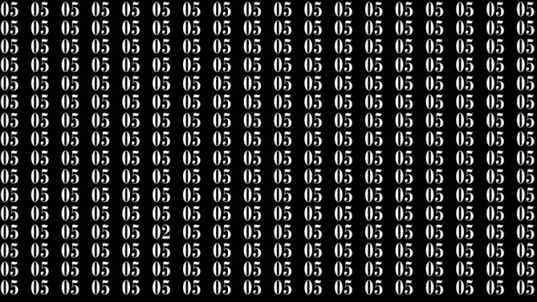 Optical Illusion Brain Challenge: If you have 20/20 HD Vision Find the number 02 in 18 Secs