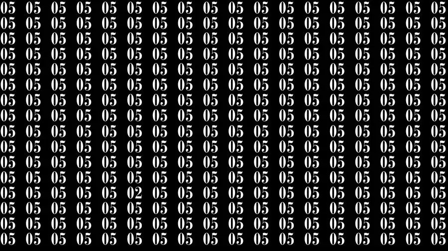 Optical Illusion Brain Challenge: If you have 20/20 HD Vision Find the number 02 in 18 Secs