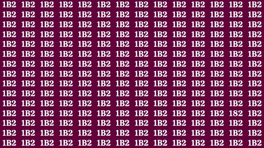 Optical Illusion Brain Challenge: If you have 20/20 Vision Find the Number 182 in 15 Secs