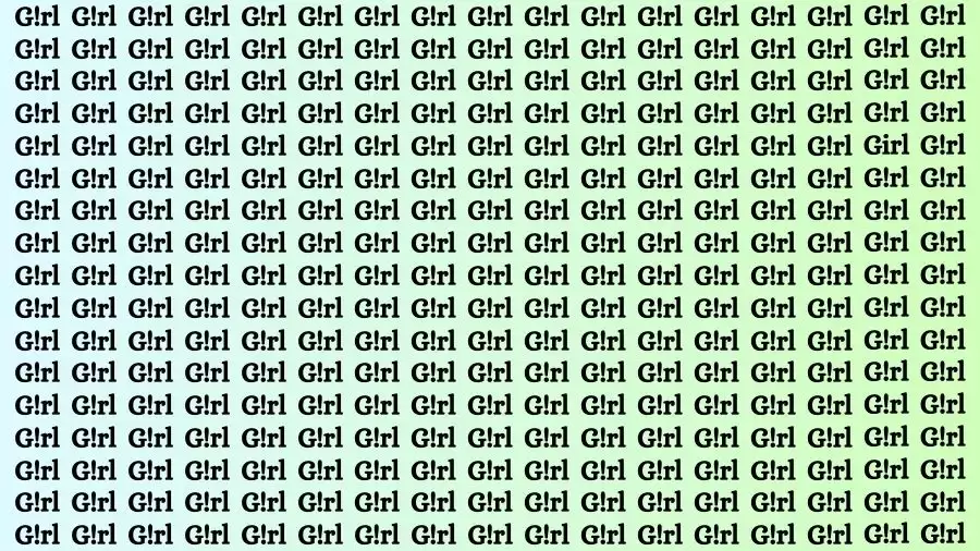 Optical Illusion Brain Challenge: Only 5% People Can Find the Word Girl in Less than 10 Secs