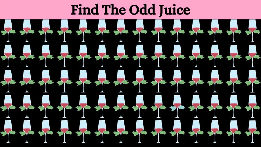 Optical Illusion: Can you find the Odd Juice in 20 Seconds?