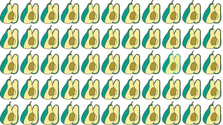 Optical Illusion Eye Test: Can you find the Odd Avocado in 20 Seconds?