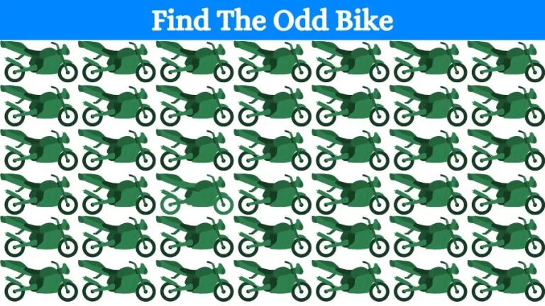 Optical Illusion Eye Test: Can you find the Odd Bike in 20 Seconds?