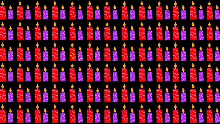 Optical Illusion Eye Test: Can you find the Odd Candle in 20 Seconds?