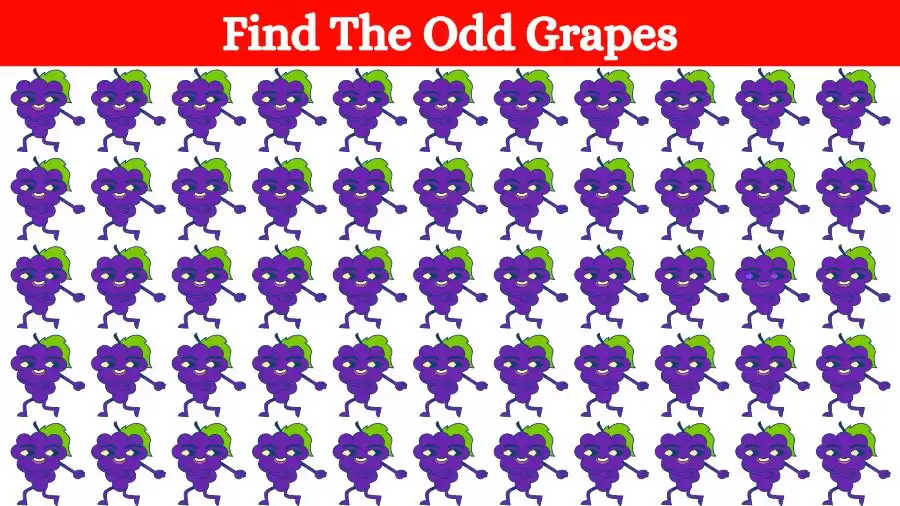 Optical Illusion Eye Test: Can you find the Odd Grapes in 20 Seconds?