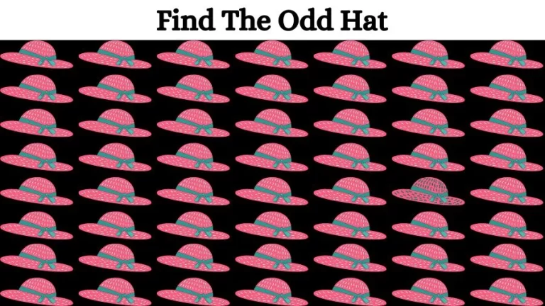 Optical Illusion Eye Test: Can you find the Odd Hat in 20 Seconds?