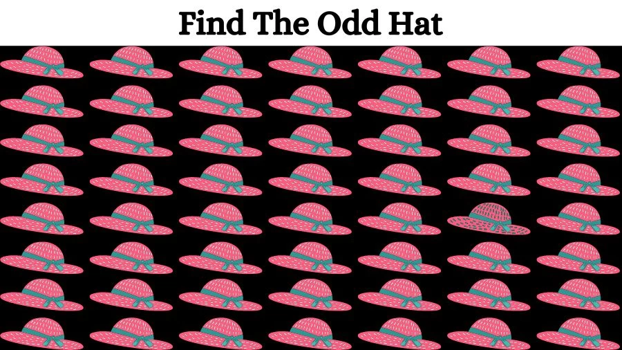 Optical Illusion Eye Test: Can you find the Odd Hat in 20 Seconds?