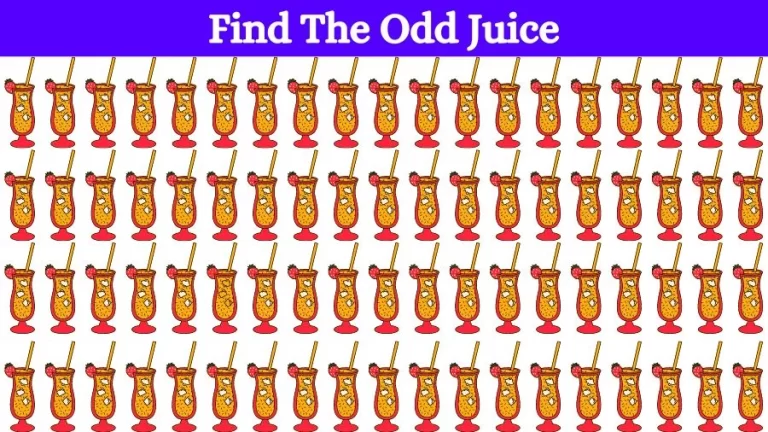 Optical Illusion Eye Test: Can you find the Odd Juice in 20 Seconds?