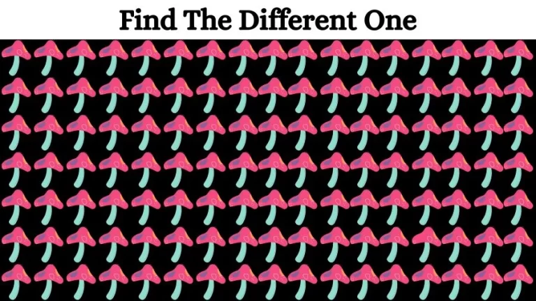 Optical Illusion Eye Test: Can you find the Odd Mushroom in 20 Seconds?