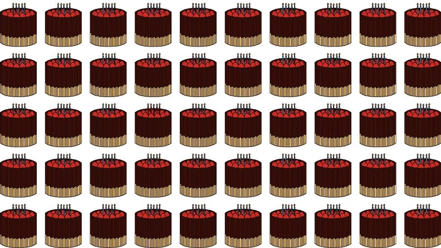 Optical Illusion Eye Test: Try to find the Odd Cake in this Image