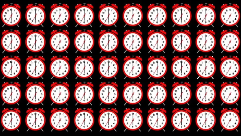 Optical Illusion Eye Test: Try to find the Odd Clock in this Image