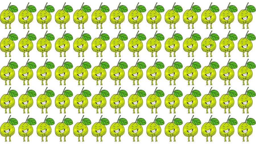 Optical Illusion Eye Test: Try to find the Odd Guava in this Image