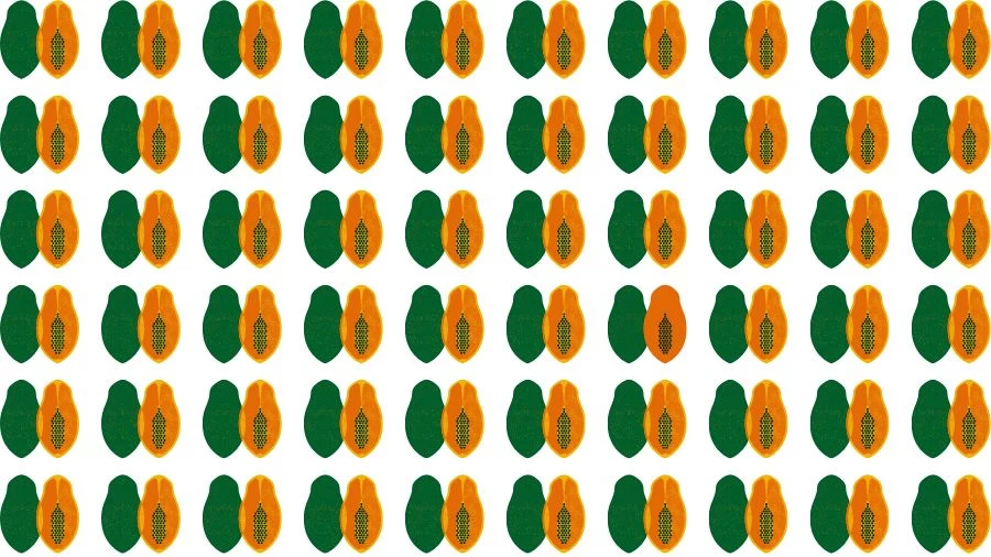 Optical Illusion Eye Test: Try to find the Odd Papaya in this Image