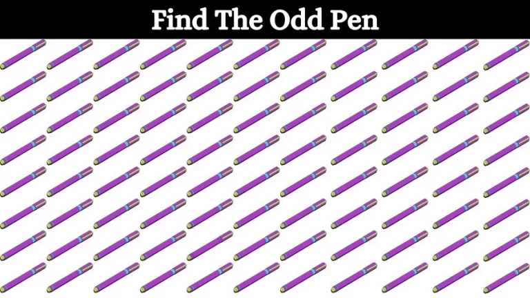 Optical Illusion Eye Test: Try to find the Odd Pen in this Image