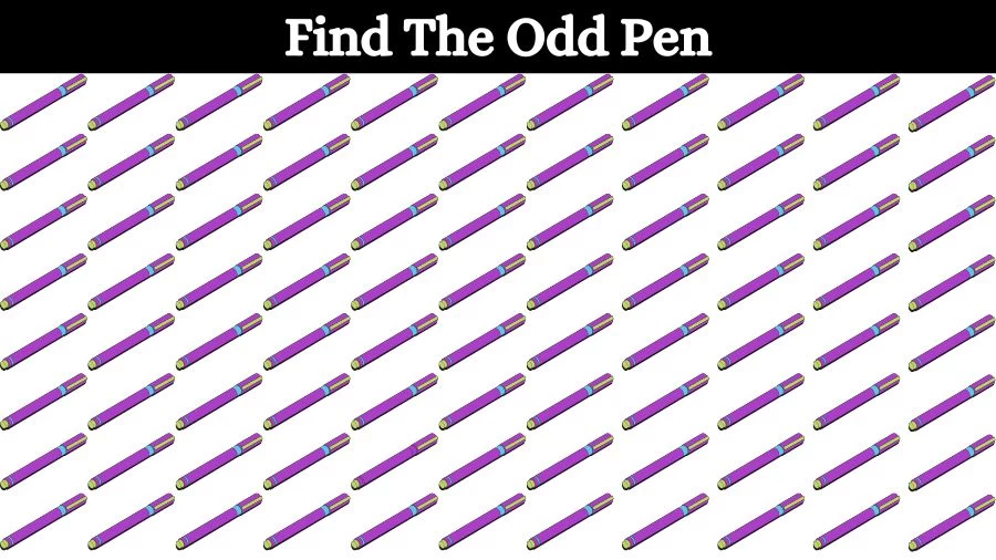 Optical Illusion Eye Test: Try to find the Odd Pen in this Image