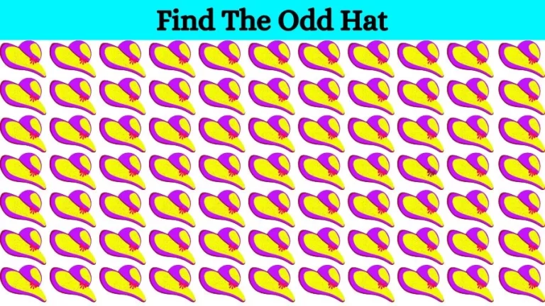 Optical Illusion: Try to find the Odd Hat in this Image