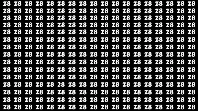 Optical Illusion Visual Test: If you have Extra Sharp Eyes Find the Number 28 in 20 Secs