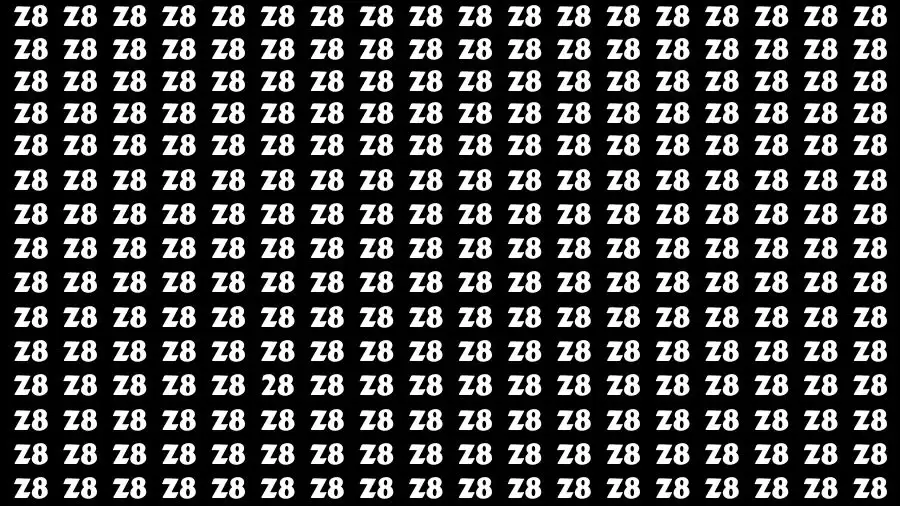 Optical Illusion Visual Test: If you have Extra Sharp Eyes Find the Number 28 in 20 Secs