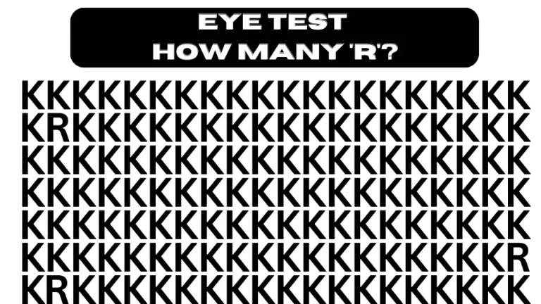 Test Visual Acuity: Can you spot all the Rs in this Image?