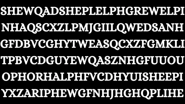 Test Visual Acuity: Only 5% People Can Find the Sheep in 12 Secs