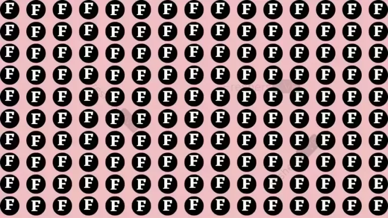 Try to spot the Hidden Letter E in 20 Secs