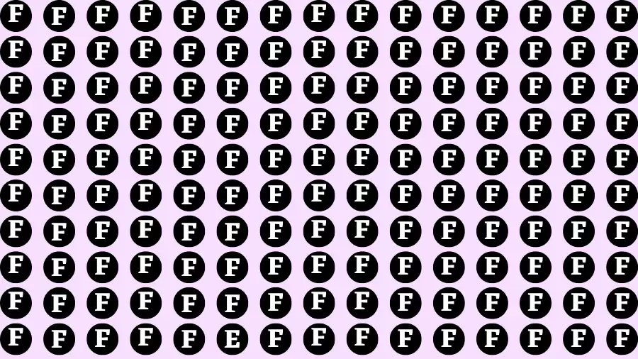 Visual Test: You Need to Be Eagle Eyed to Spot Hidden Letter E in Sea of Fs in 10 Seconds