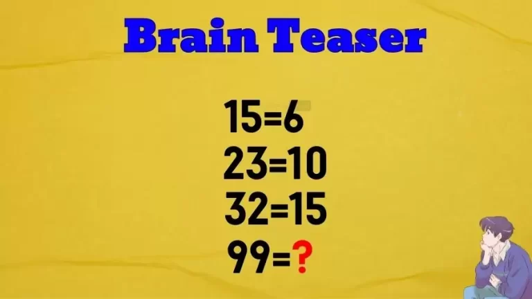 What is the Solution to this Puzzle, where 15=6, 23=10, 32=15 and 99=?