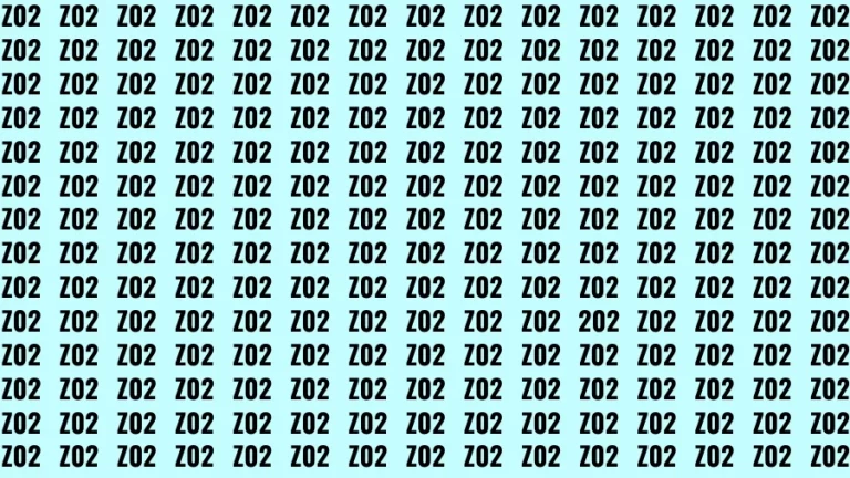 You Have Extra Sharp Eyes Find the Number 202 in the Image within 10 seconds?