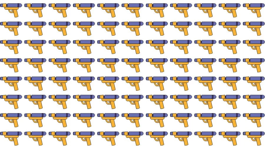 Optical Illusion Brain Challenge: If you have Eagle Eyes find the Odd Gun in 15 Seconds