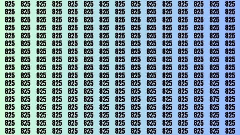 Optical Illusion Eye Test: If you have Sharp Eyes Find the number 875 in 10 Secs