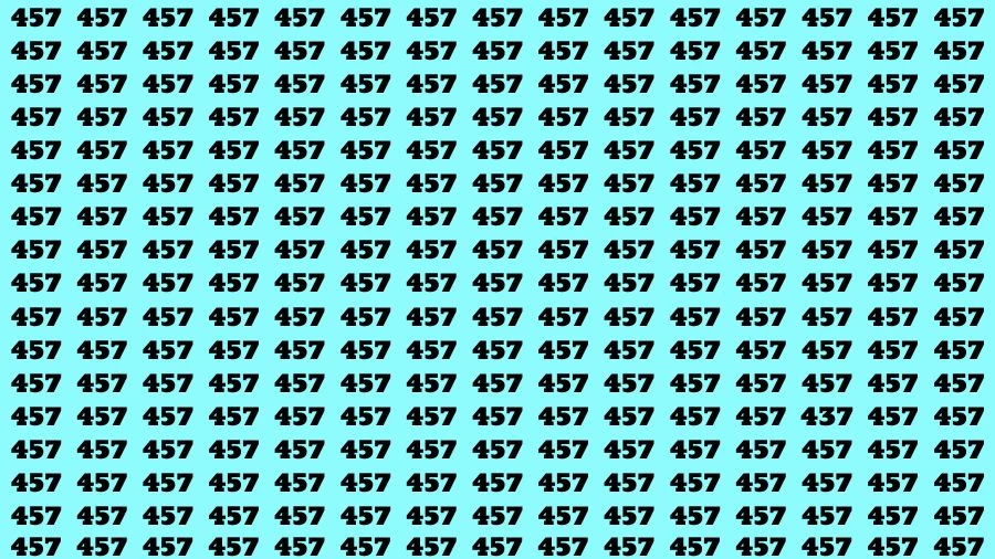 Optical Illusion Eye Test: If you have Eagle Eyes Find the Number 437 in 18 Secs