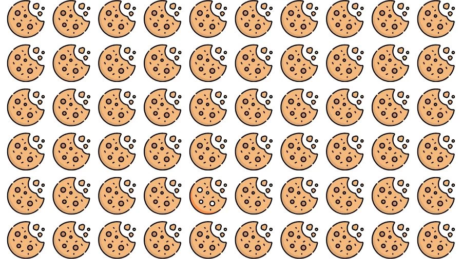 Optical Illusion Visual Test: If you have Eagle Eyes find the Odd Cookie in 18 Seconds