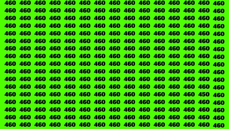 Optical Illusion Eye Test: If you have Eagle Eyes Find the Number 450 in 18 Secs