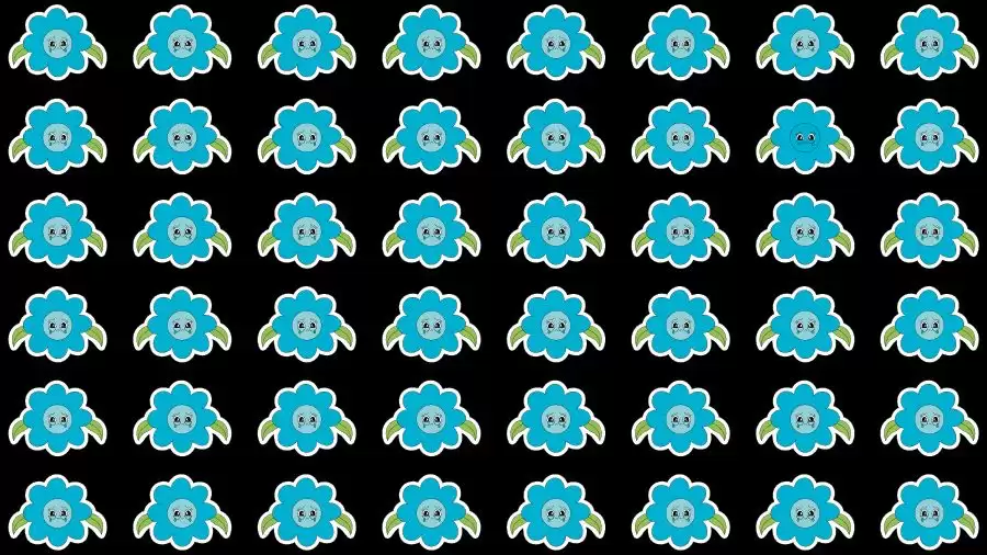 Optical Illusion Challenge: If you have Eagle Eyes find the Odd Flower in 15 Seconds