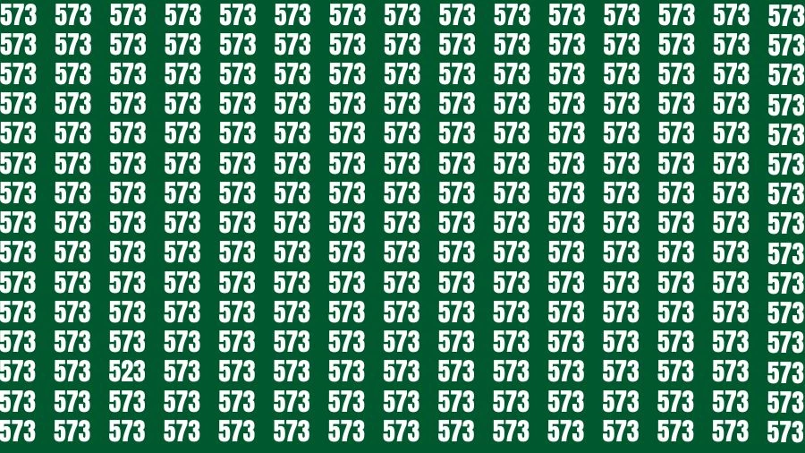 Optical Illusion Brain Challenge: If you have 50/50 Vision Find the number 523 in 18 Secs