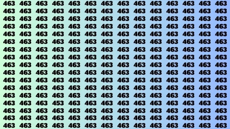 Optical Illusion Eye Test: If you have Eagle Eyes Find the Number 453 in 18 Secs